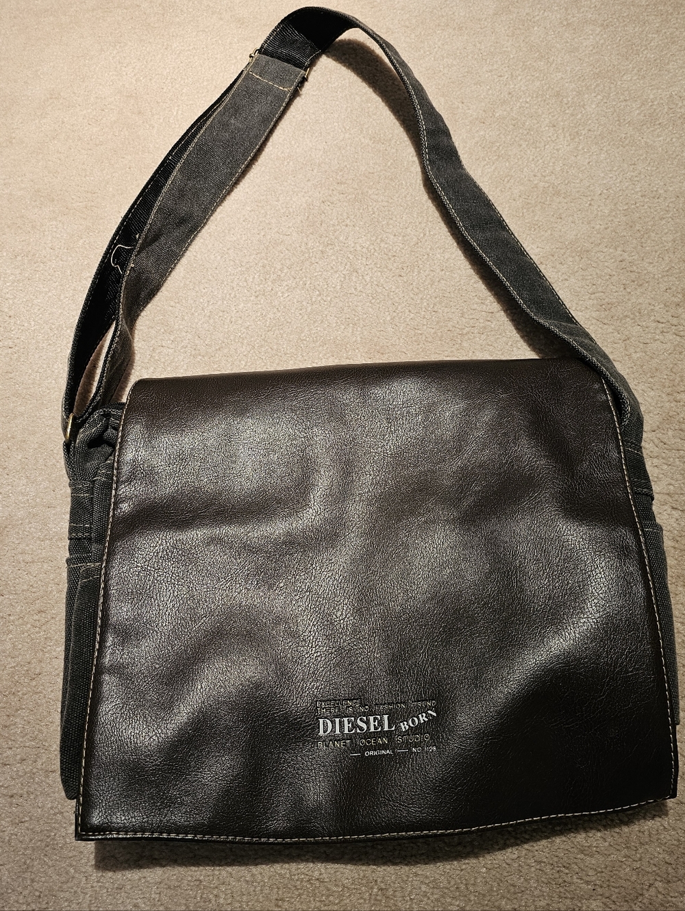 Vintage DIESEL Born Messenger Bag OS Unisex
